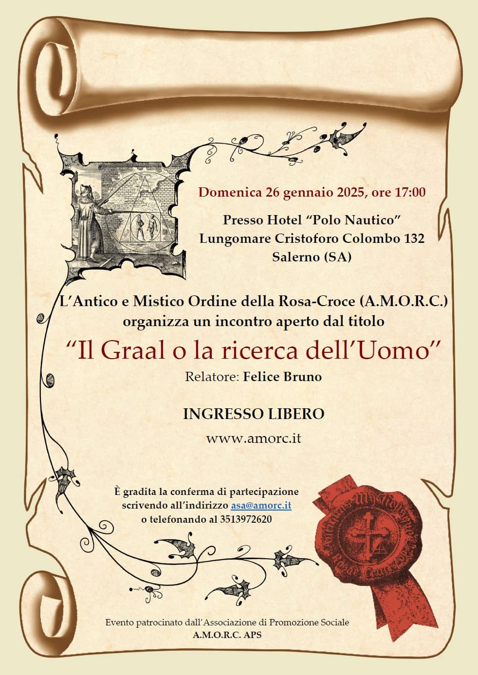 Conferenza AMORC Salerno 2025 01 26